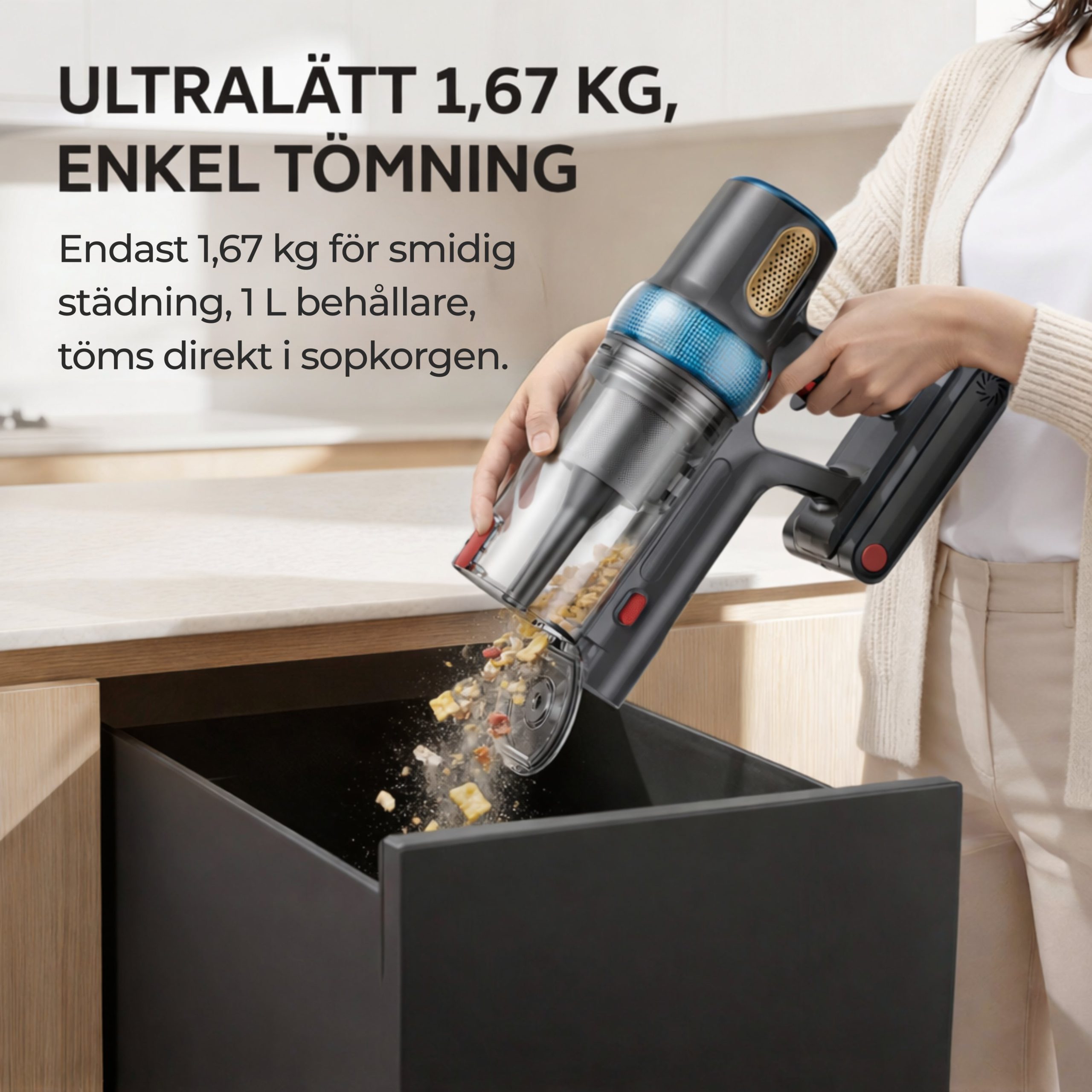 Maxlager P20 Sladdlös Dammsugare - 600W - 1.67kg - Skaftdammsugare - Image 5