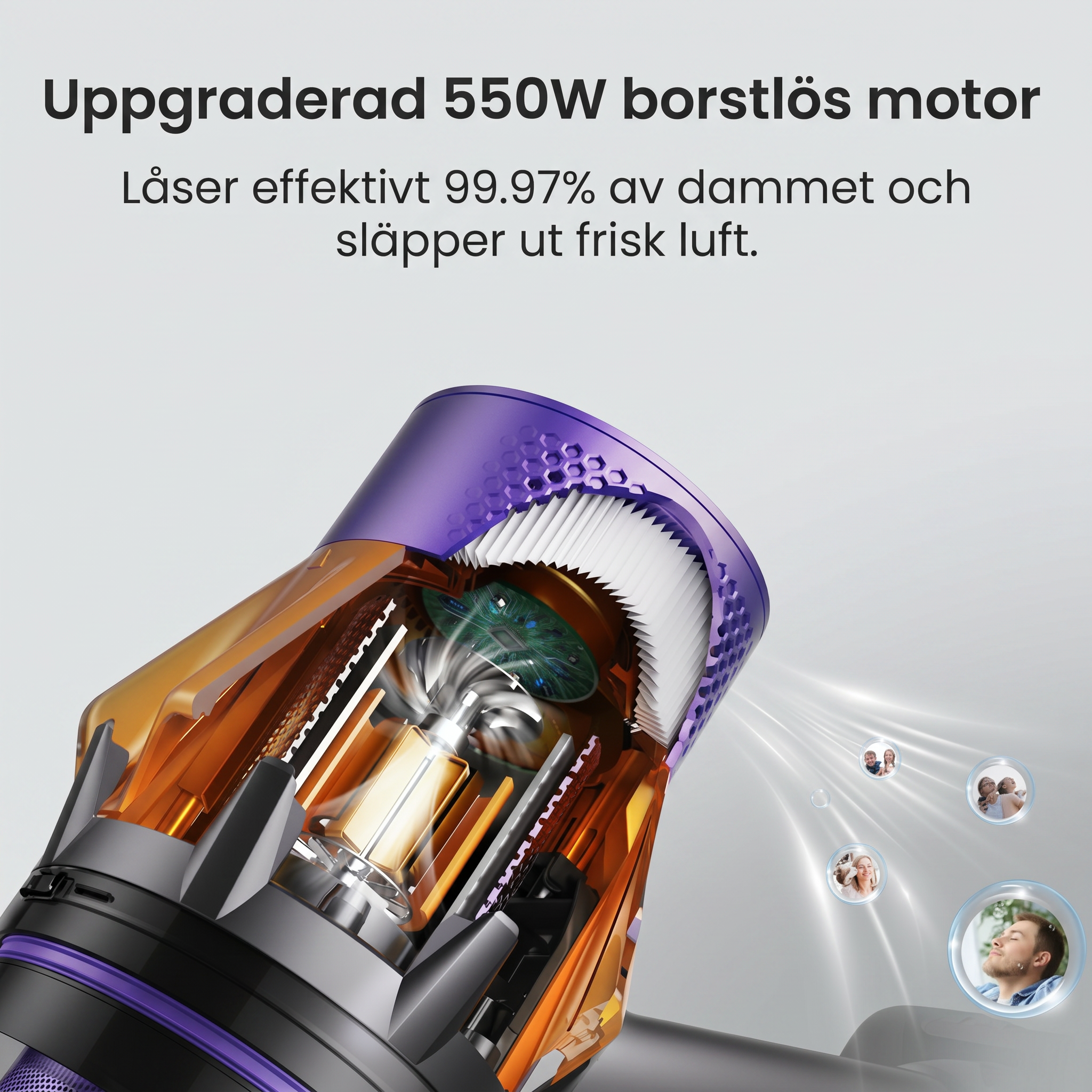Maxlager Ultra X7 - 550W – 50 kPa Avancerad Sladdlös Dammsugare 2026 - Skaftdammsugare - Image 5