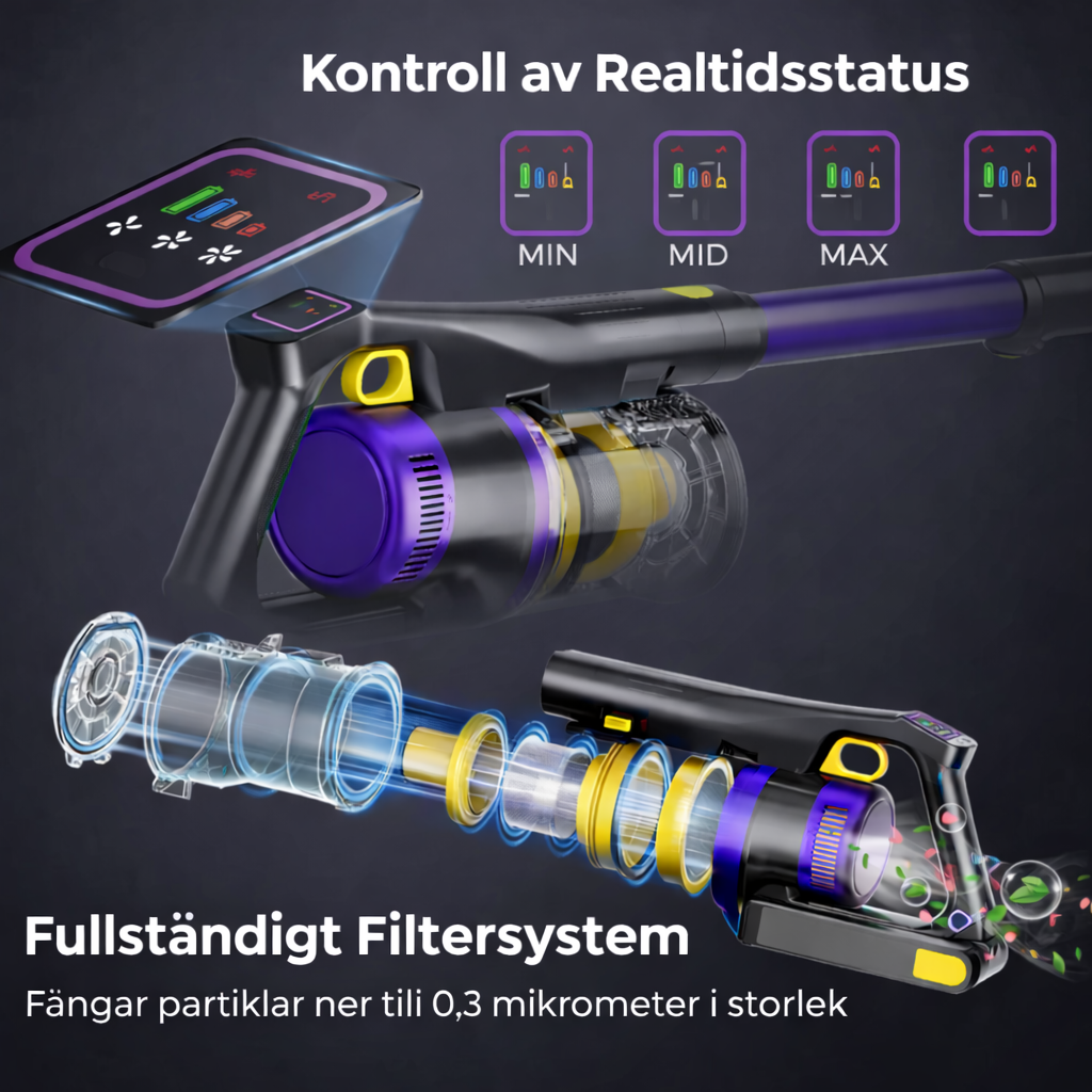 Maxlager X11 Sladdlös Dammsugare - 550W 55 kPa - Skaftdammsugare - Image 5