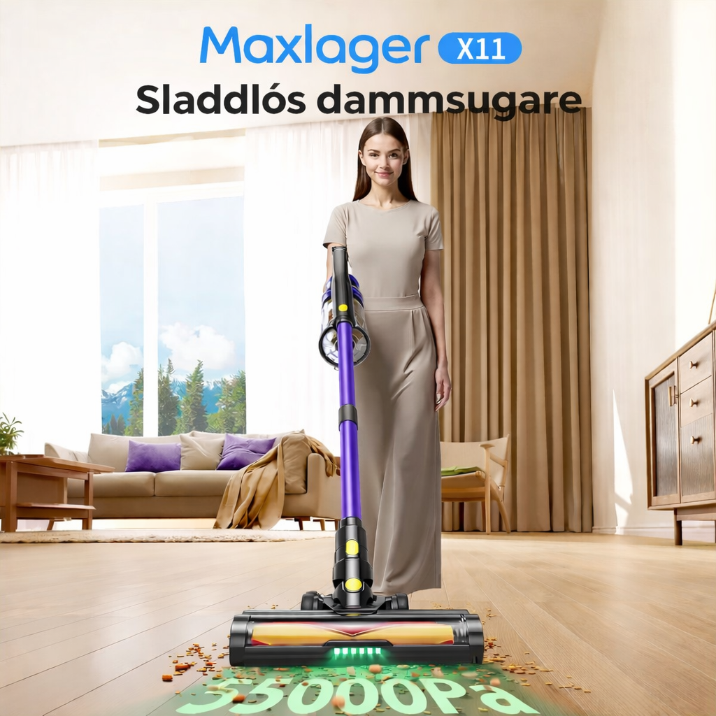 Maxlager X11 Sladdlös Dammsugare - 550W 55 kPa - Skaftdammsugare - Image 2