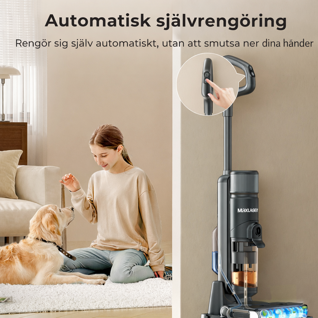 Maxlager M3 2-i-1 Sladdlös Mopp Dammsugare - Skaftdammsugare - Image 5