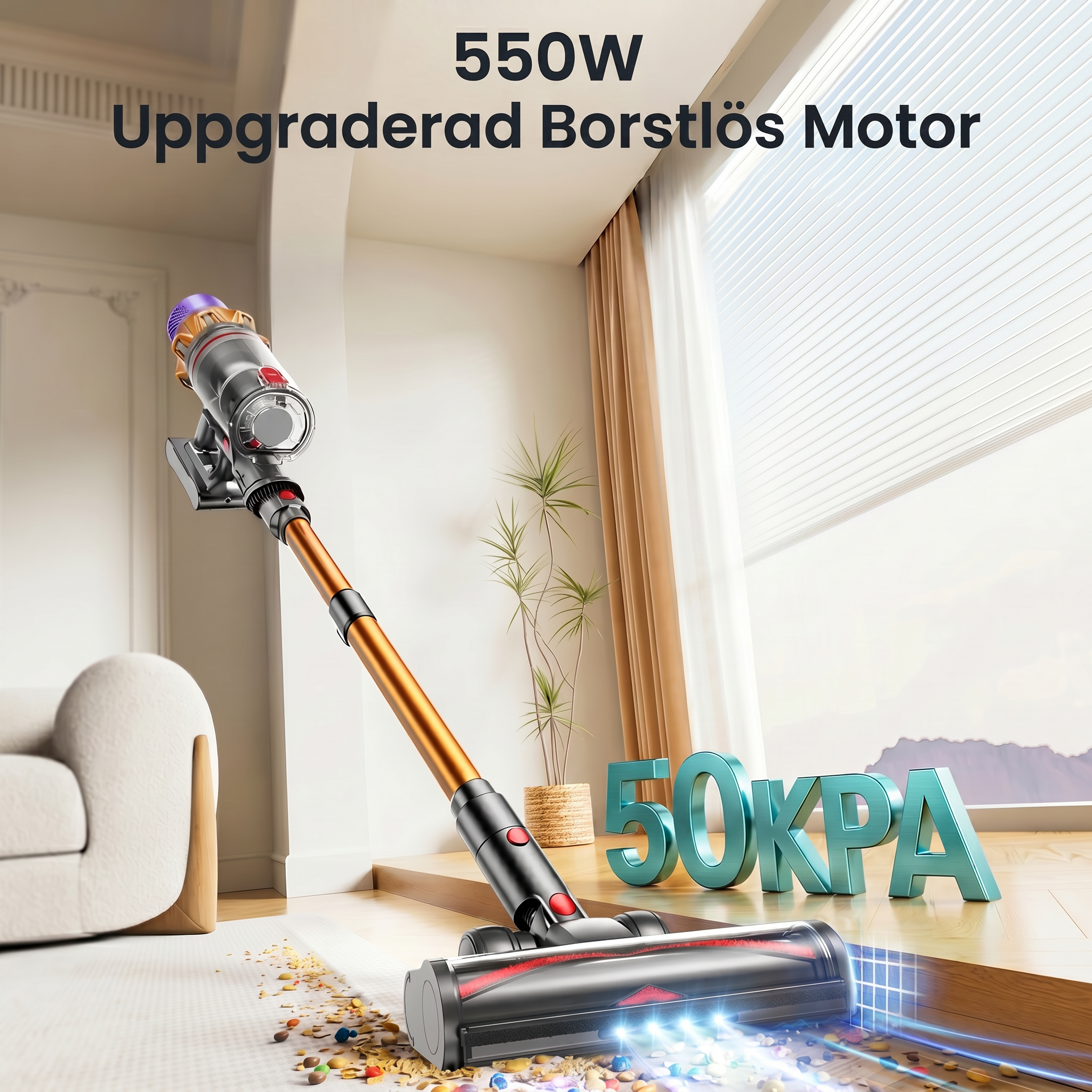 Maxlager Ultra X7 - 550W – 50 kPa Avancerad Sladdlös Dammsugare 2026 - Skaftdammsugare - Image 2