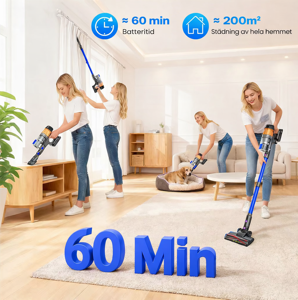 Maxlager V11 Detect Light - 500W – 50 kPa Sladdlös Dammsugare - Skaftdammsugare - Image 4