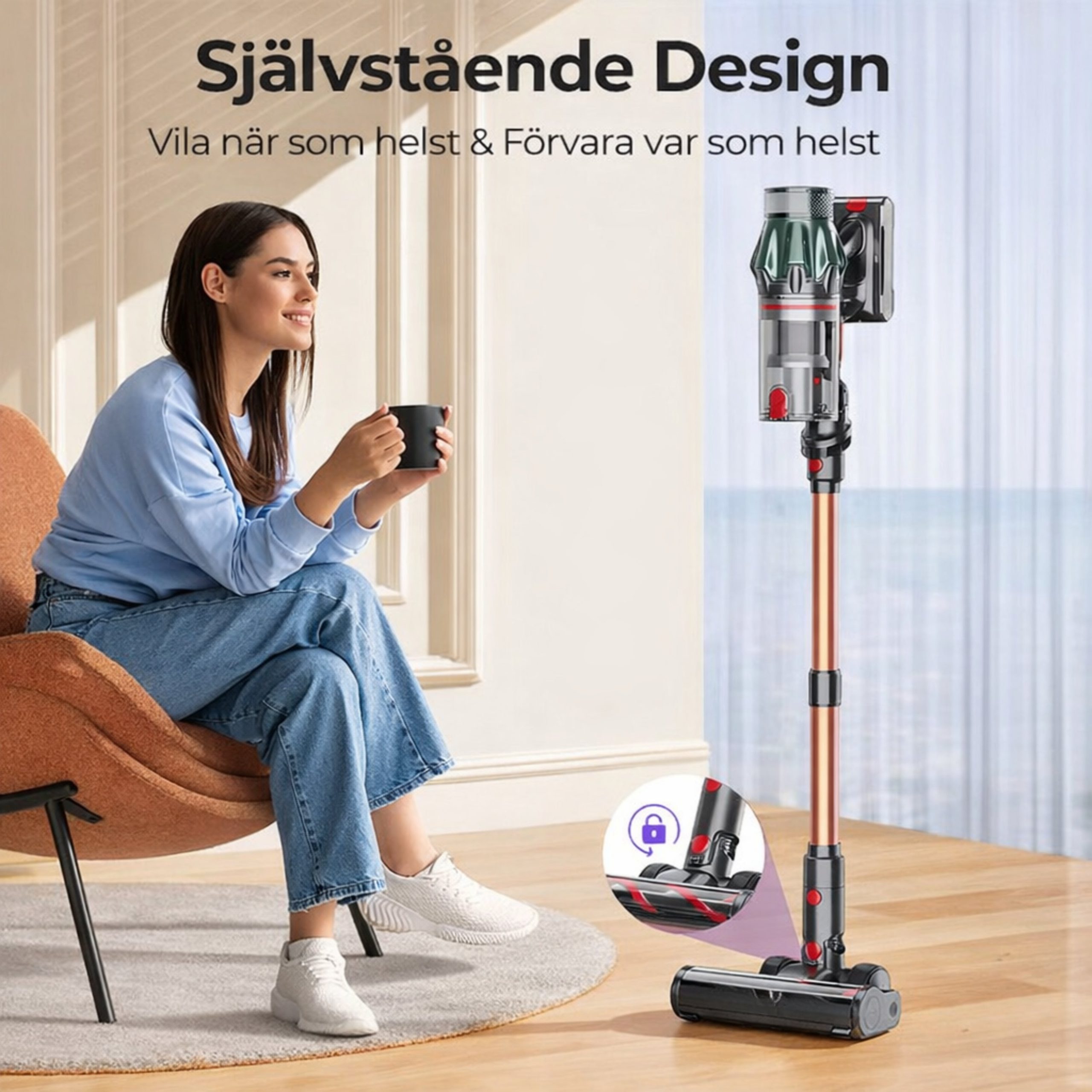 Maxlager V7 Pro Sladdlös Dammsugare - 600W 65 kPa - Skaftdammsugare - Image 5