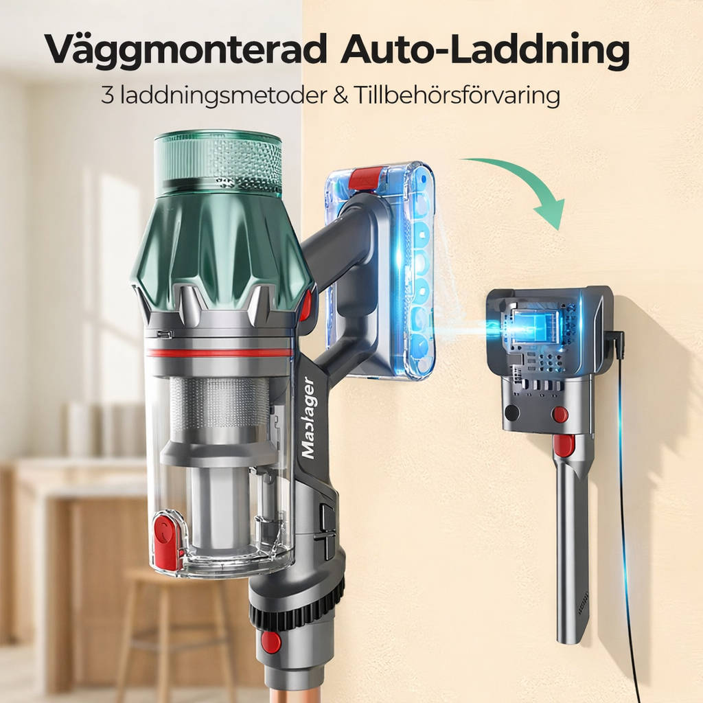 Maxlager V7 Pro Sladdlös Dammsugare - 600W 65 kPa - Skaftdammsugare - Image 4